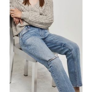 River Island Ripped Straight Leg Jeans